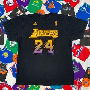 Adidas Kobe Bryant NBA Los Angeles Lakers #24 Tee Size Large